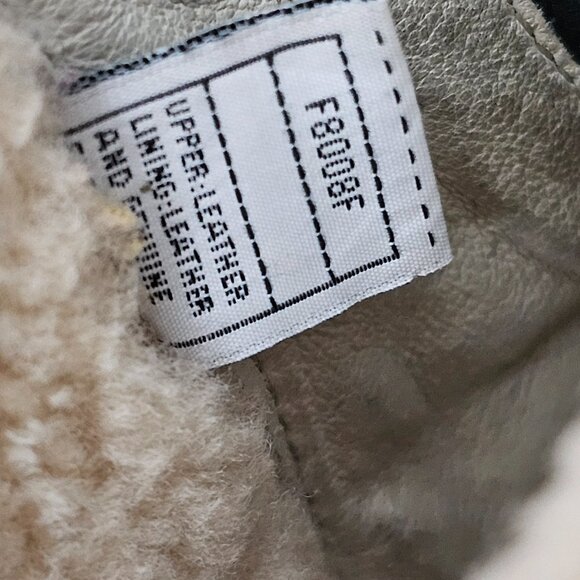 UGG Gissella Womens Suede Sheepskin Shearling Wedge Zip Black Ankle Boots 5593 - Picture 12 of 14